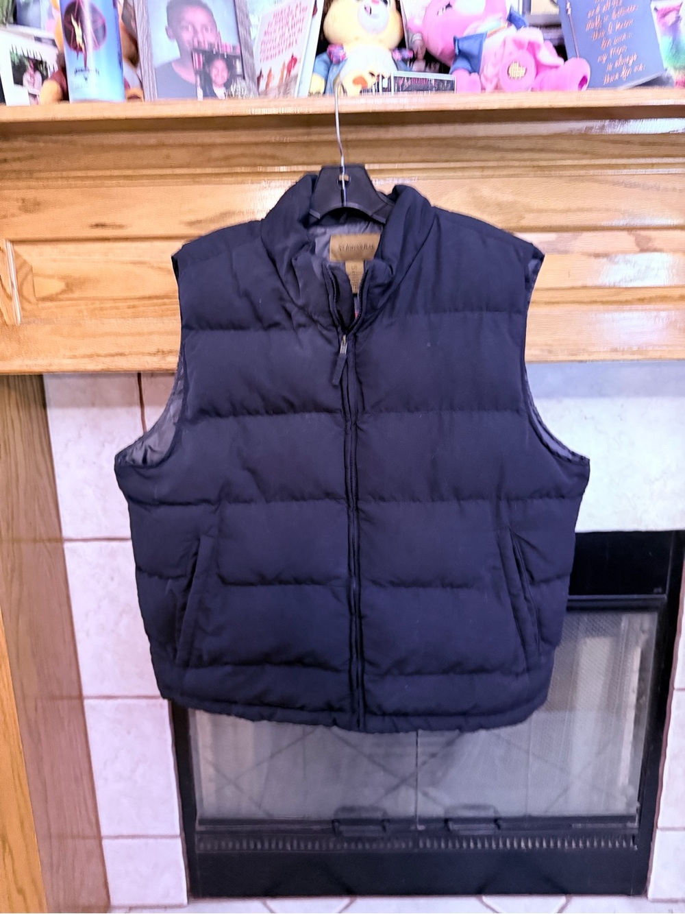 St. John's Bay Navy Quilted Puffer Vest